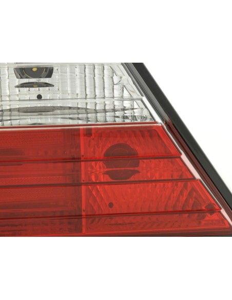 Fanali posteriori a LED set Mercedes Classe E berlina W124 85-96 trasparente / rosso