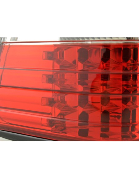 Fanali posteriori a LED set Mercedes Classe E berlina W124 85-96 trasparente / rosso