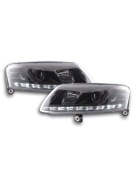 Faro diurno Luci di marcia diurna a LED Audi A6 tipo 4F 04-08 nero