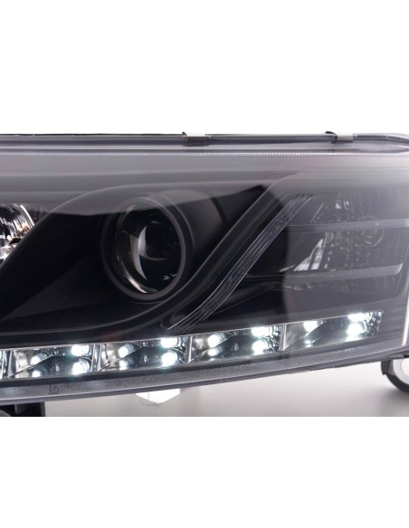 Faro diurno Luci di marcia diurna a LED Audi A6 tipo 4F 04-08 nero