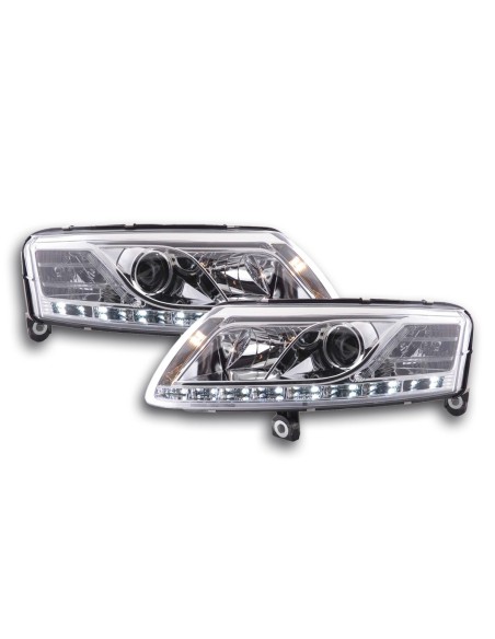 Faro diurno Luci di marcia diurna a LED Audi A6 tipo 4F 04-08 cromato