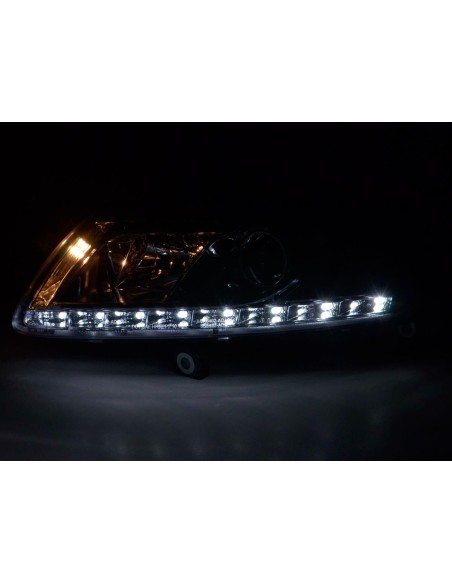 Faro diurno Luci di marcia diurna a LED Audi A6 tipo 4F 04-08 cromato