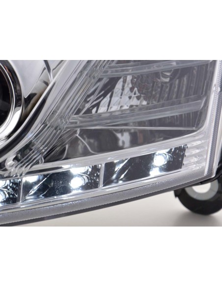 Faro diurno Luci di marcia diurna a LED Audi A6 tipo 4F 04-08 cromato