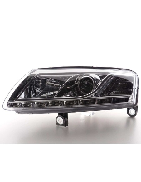 Faro Daylight LED DRL look Audi A6 tipo 4F 04-08 cromato