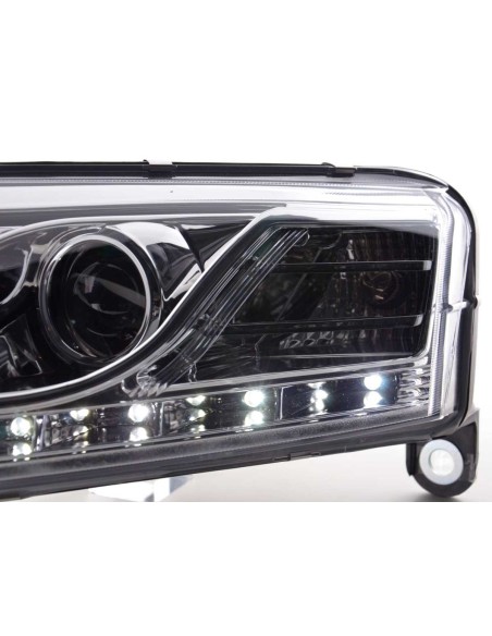Faro Daylight LED DRL look Audi A6 tipo 4F 04-08 cromato