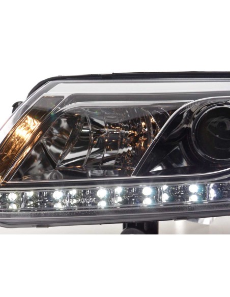 Faro Daylight LED DRL look Audi A6 tipo 4F 04-08 cromato