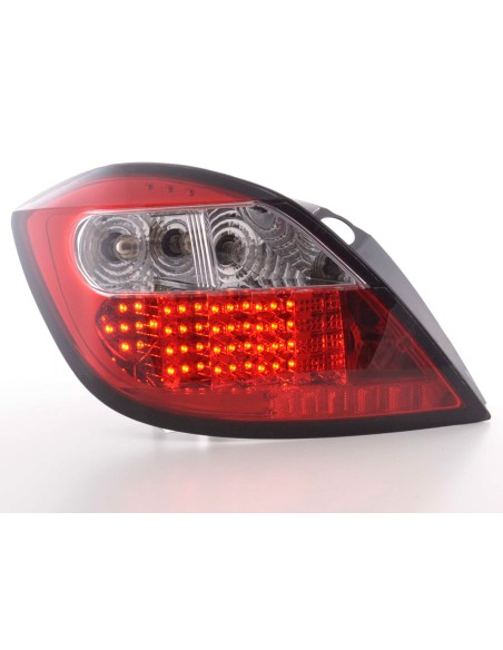 Set di luci posteriori a LED Opel Astra H 5 porte 04- trasparente / rosso