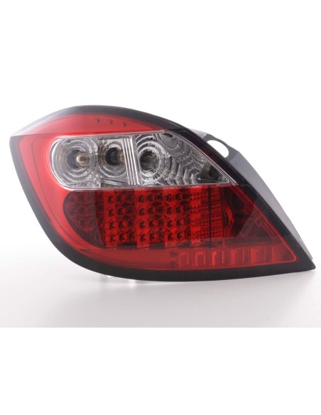 Set di luci posteriori a LED Opel Astra H 5 porte 04- trasparente / rosso