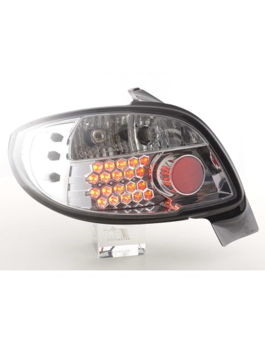 Fanali posteriori LED set Peugeot 206 3/5 porte. senza decappottabile 98-05 cromato