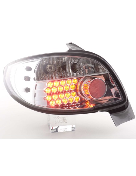 Fanali posteriori LED set Peugeot 206 3/5 porte. senza decappottabile 98-05 cromato