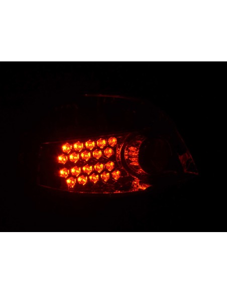 Fanali posteriori LED set Peugeot 206 3/5 porte. senza decappottabile 98-05 cromato