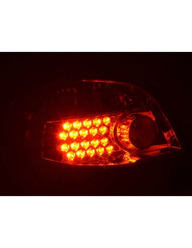 Fanali posteriori LED set Peugeot 206 3/5 porte. senza decappottabile 98-05 cromato