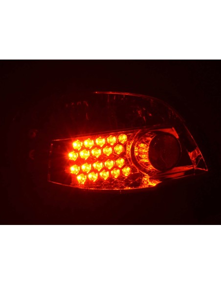 Fanali posteriori LED set Peugeot 206 3/5 porte. senza decappottabile 98-05 cromato
