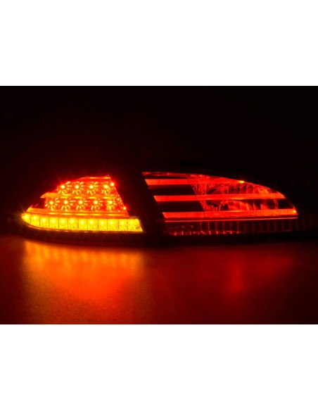 Set di luci posteriori a LED Seat Leon tipo 1P 05-09 rosso / trasparente
