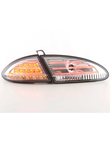 Fanali posteriori a LED set Seat Leon tipo 1P 05-09 cromato