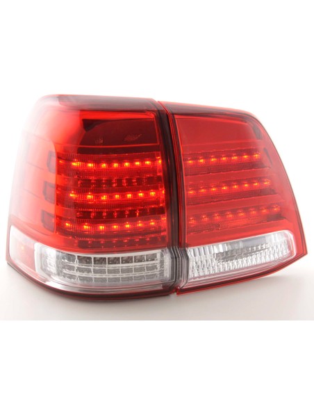 Fanali posteriori a LED set Toyota Land Cruiser tipo FJ200 07-08 cromato