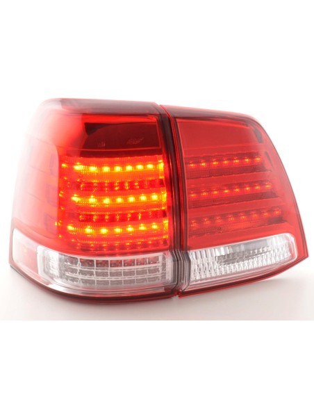 Fanali posteriori a LED set Toyota Land Cruiser tipo FJ200 07-08 cromato