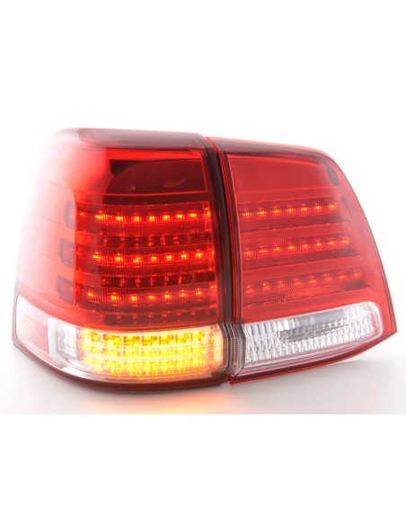Fanali posteriori a LED set Toyota Land Cruiser tipo FJ200 07-08 cromato