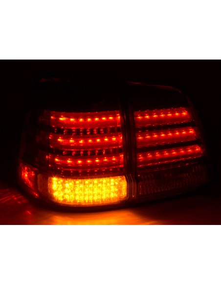 Fanali posteriori a LED set Toyota Land Cruiser tipo FJ200 07-08 cromato