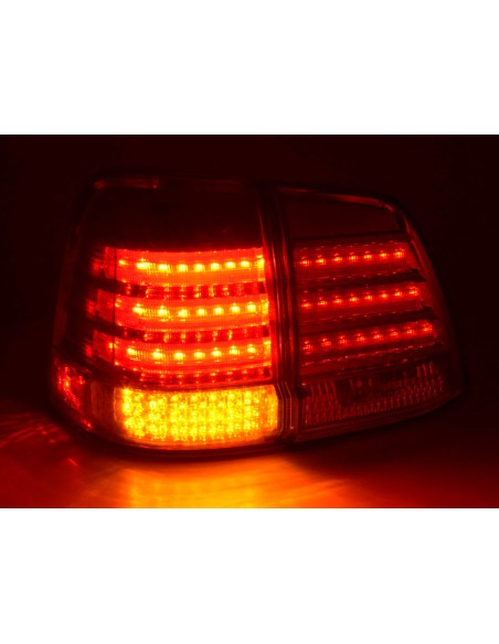 Fanali posteriori a LED set Toyota Land Cruiser tipo FJ200 07-08 cromato