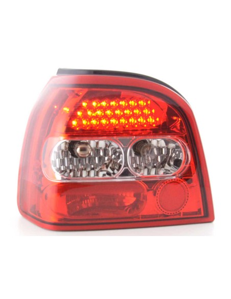 Set di luci posteriori a LED VW Golf 3 tipo 1HXO 92-97 trasparente / rosso