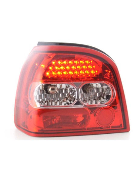 Set di luci posteriori a LED VW Golf 3 tipo 1HXO 92-97 trasparente / rosso