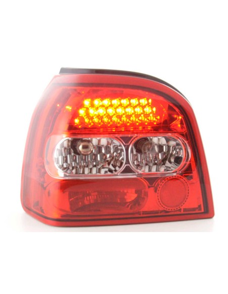 Set di luci posteriori a LED VW Golf 3 tipo 1HXO 92-97 trasparente / rosso