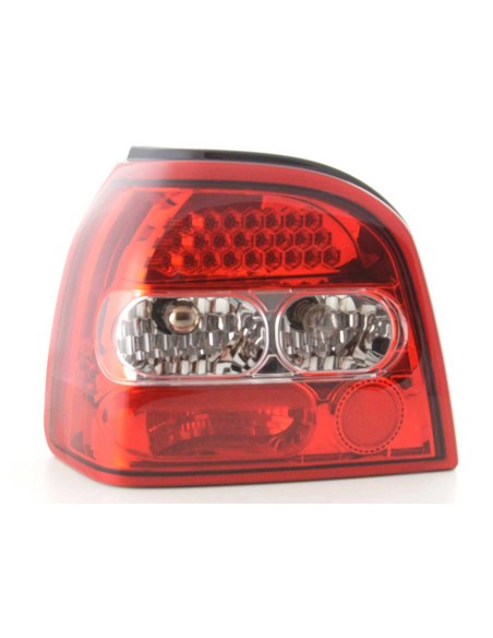 Set di luci posteriori a LED VW Golf 3 tipo 1HXO 92-97 trasparente / rosso