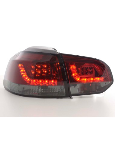 Fanali posteriori a LED set VW Golf 6 tipo 1K 2008-2012 rosso / nero