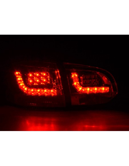 Fanali posteriori a LED set VW Golf 6 tipo 1K 2008-2012 trasparente / rosso