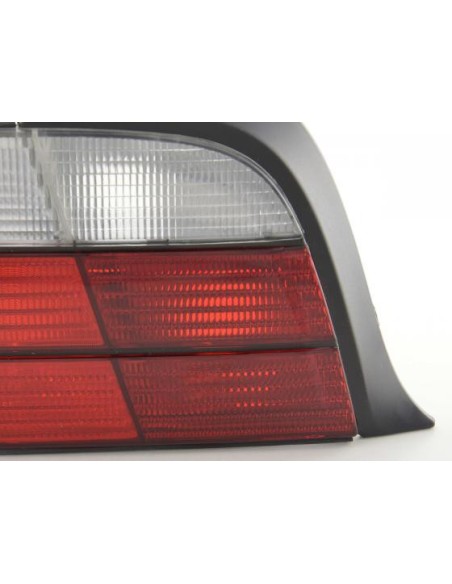 Set luci posteriori BMW Serie 3 Coupe tipo E36 91-98 rosso / bianco