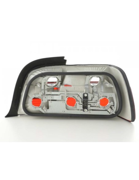 Set luci posteriori BMW Serie 3 Coupe tipo E36 91-98 rosso / bianco