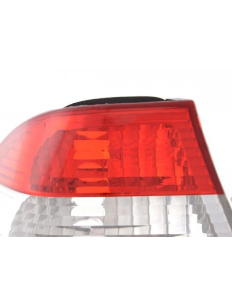 Fanali posteriori BMW serie 3 Limo tipo E46 01-05 bianco / rosso