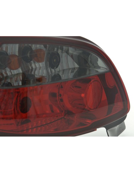 Fanali posteriori Peugeot 206 tipo 2 *** 98-05 nero / rosso