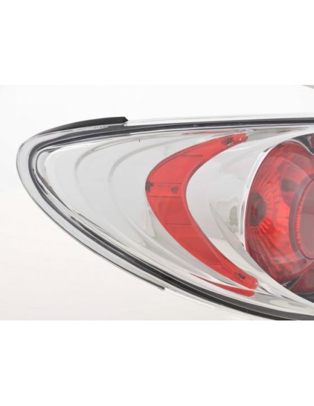 Fanali posteriori set Peugeot 206 98 - cromato