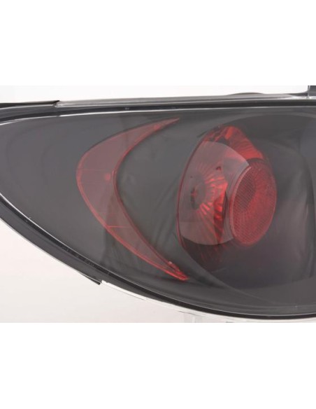 Fanali posteriori set Peugeot 206 98 - nero
