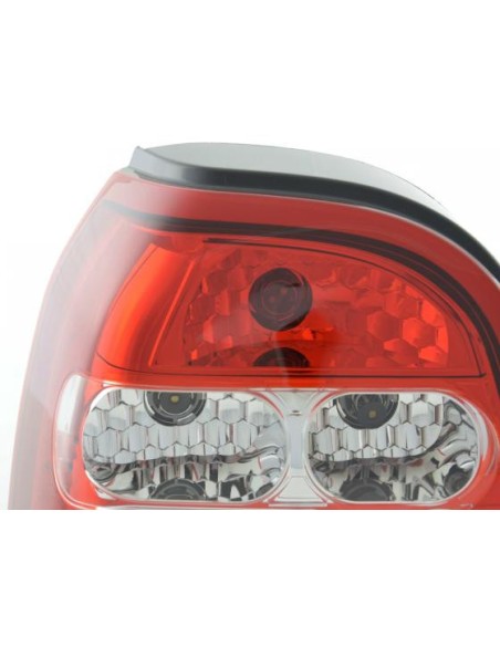 Set fanali posteriori VW Golf 3 tipo 1HXO 92-97 bianco / rosso
