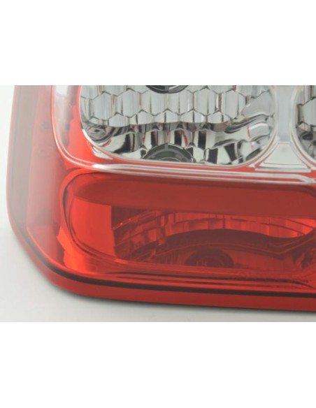 Set fanali posteriori VW Golf 3 tipo 1HXO 92-97 bianco / rosso