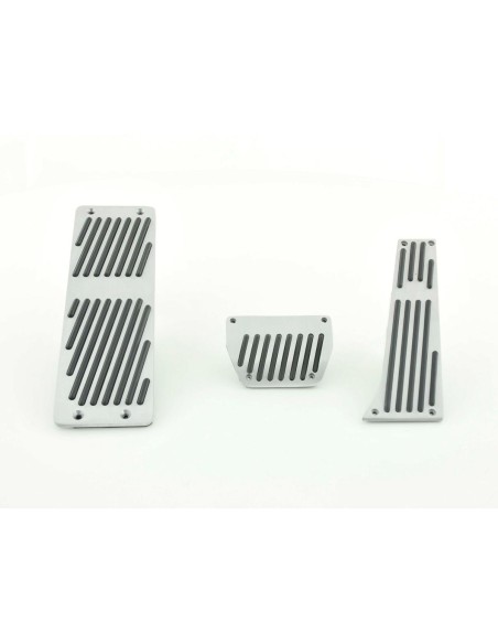 FK pedali in alluminio set di pedali 3 pezzi BMW 3, 5, 7, X3, X5, Z3 copripedali cambio automatico pedali auto, design a strisce