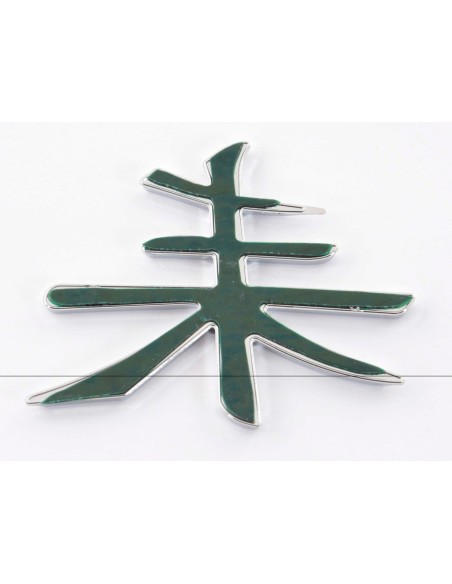 Adesivo cromato 3D Car Logo motivo Shogun I 75x62 mm cromato