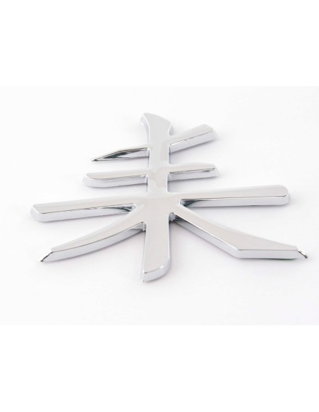 Adesivo cromato 3D Car Logo motivo Shogun I 75x62 mm cromato