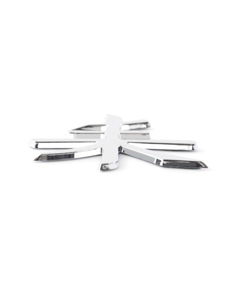 Adesivo cromato 3D Car Logo motivo Shogun I 75x62 mm cromato