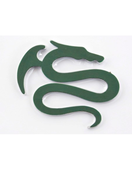 Adesivo cromato 3D Car Logo motivo Drago I 75x62 mm cromato