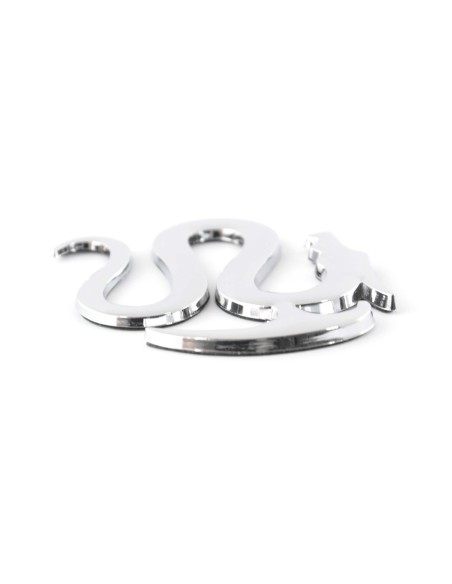 Adesivo cromato 3D Car Logo motivo Drago I 75x62 mm cromato