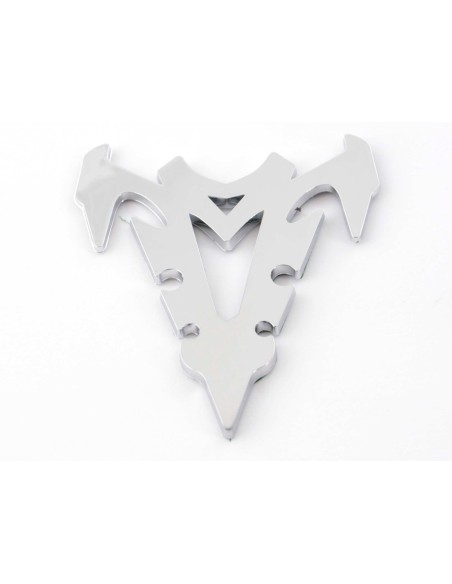 Adesivo cromato 3D Car Logo motivo Shogun III 70x82 mm cromato