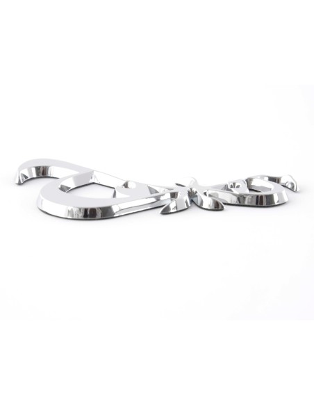 Adesivo cromato 3D logo auto motivo occhi 86x49 mm cromato