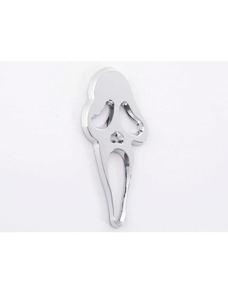 Adesivo cromato 3D Car Logo Motif Skull 41x83 mm cromato