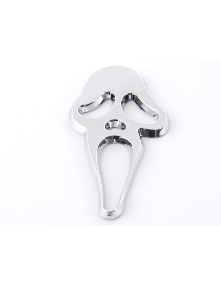 Adesivo cromato 3D Car Logo Motif Skull 41x83 mm cromato