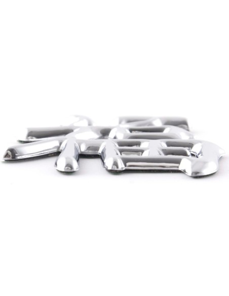 Adesivo cromato 3D Car Logo motivo Drago III 49x46 mm cromato
