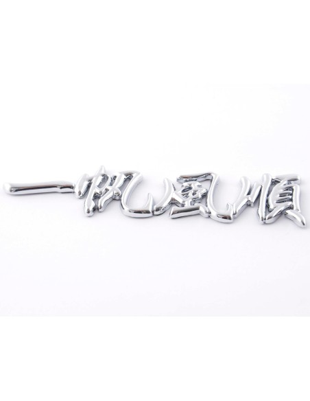 Adesivo cromato 3D Car Logo motivo Drago IV 120x29 mm cromato